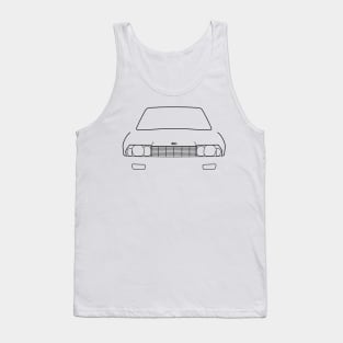 NSU Ro 80 classic car black outline graphic Tank Top